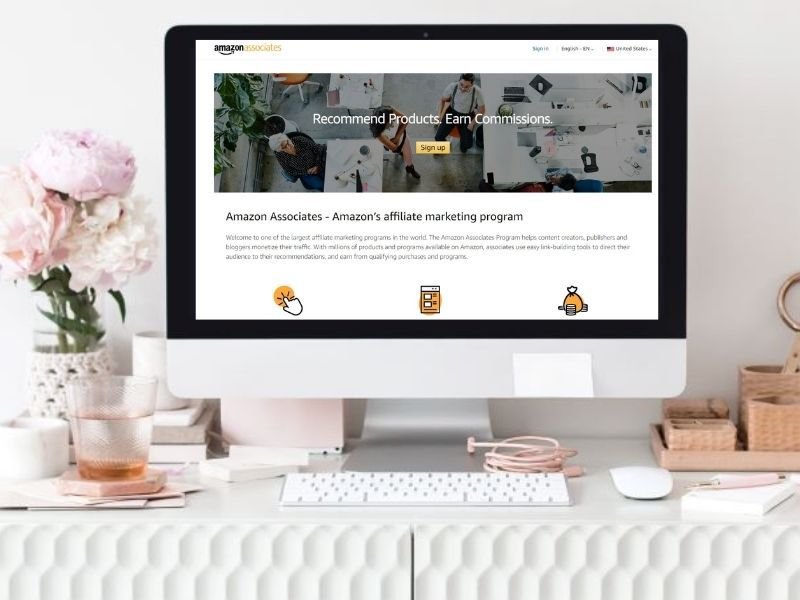 Amazon associates home page