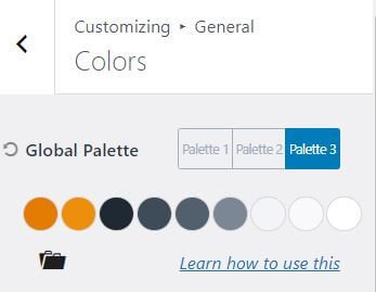 customizing colors in wordpress