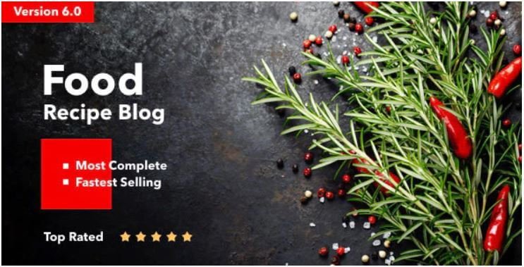 Neptune food blog theme