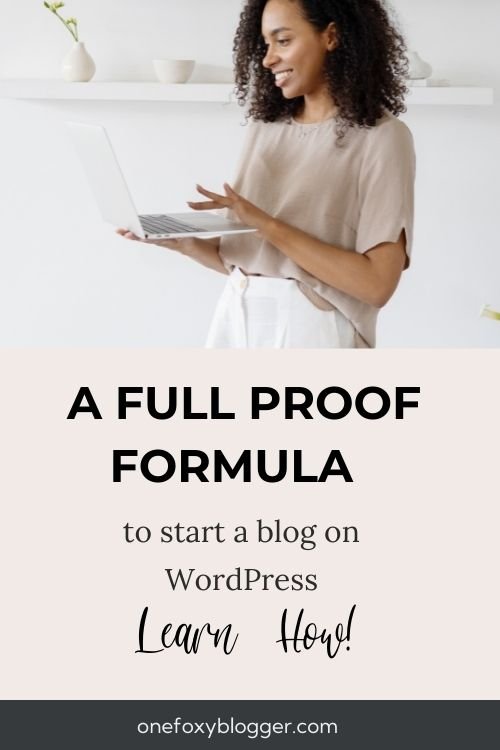 how to start a blog with WordPress