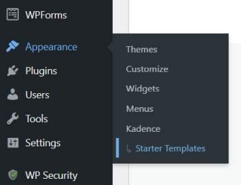 where to find starter templates