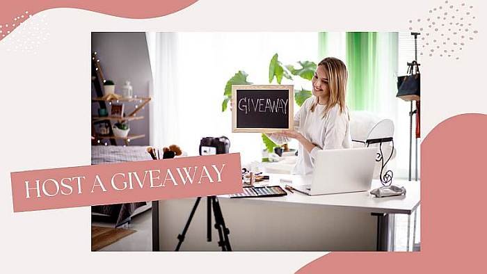 Host a giveaway to increase your blog's engagement