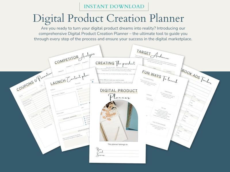 digital product planner printable
