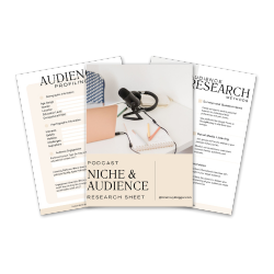 bonus 2# -niche and audience research sheet