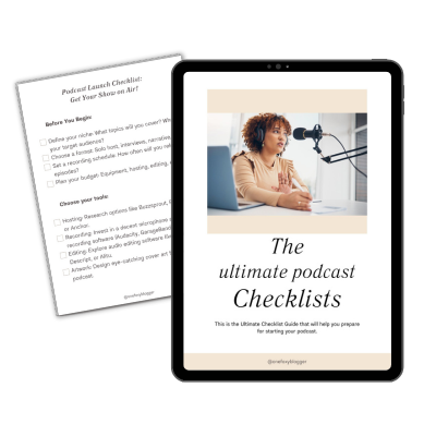 bonus one - ultimate podcast checklist