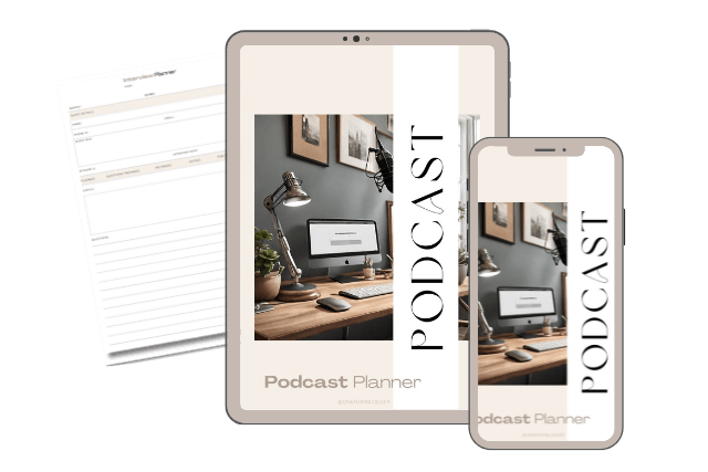 podcast planner included in the blog starter kit