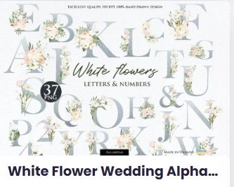 White Canva fonts for wedding