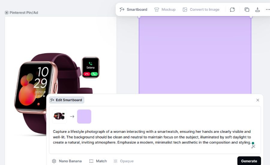 Easy Kittle Tutorial: Create Affiliate Pins with the Kittle AI Image Generator 5 Kittle tutorial screenshot of how to add a propmt to the Kittle flow